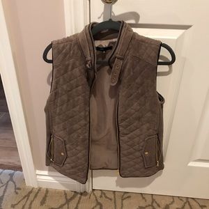 Fate from Stitch Fix Rowen Faux Suede Quilted Vest